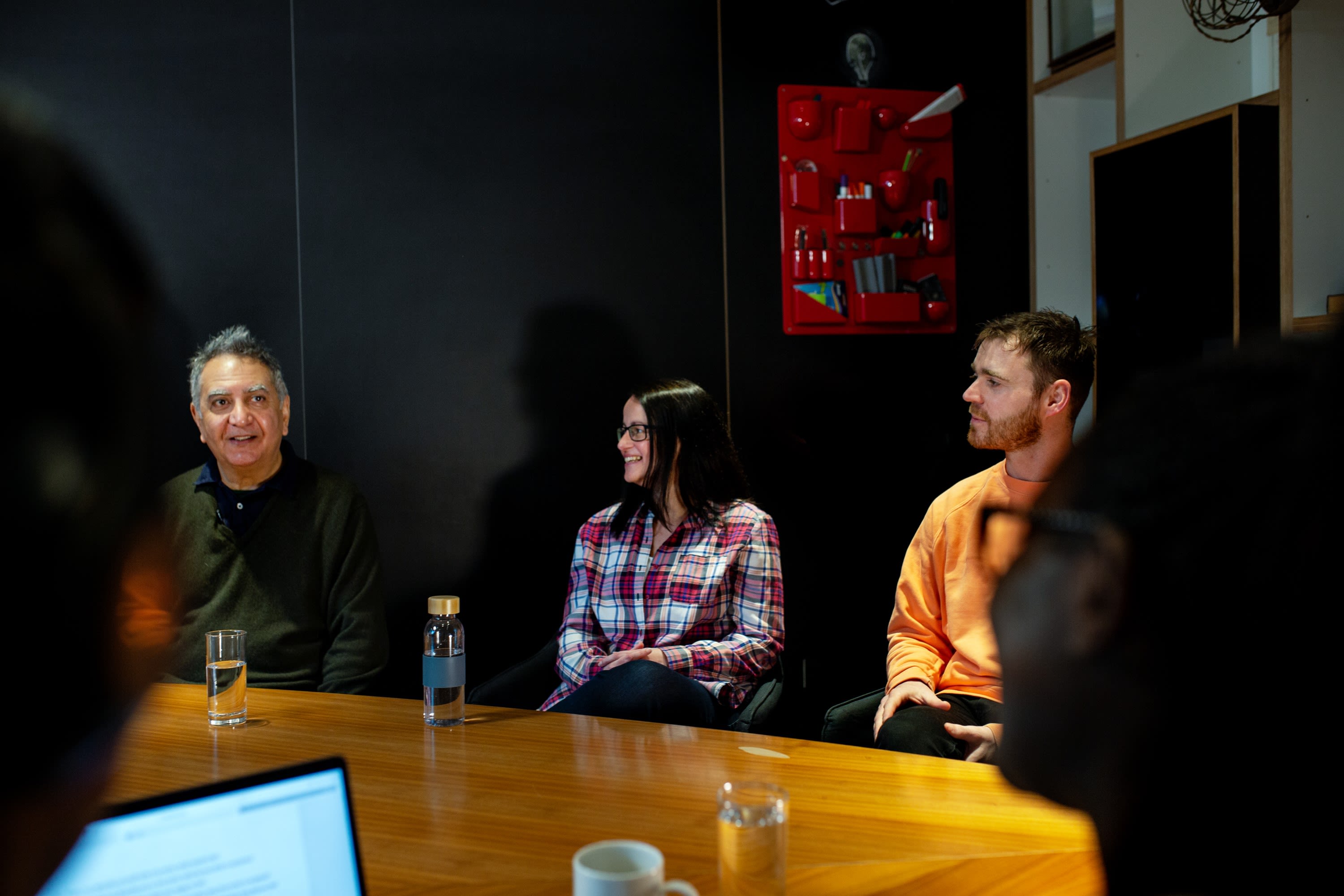 Photo of Dr Ravi KS Kohli and two of the Glasgow researchers